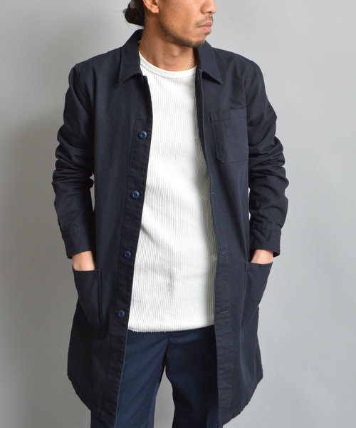 ROOPTOKYO（ループトウキョウ）の「国産 ヘビーオックス ステンカラーコート（ステンカラーコート・メンズ・ネイビー/オリーブ/ブラック/ブラウン・M/L）」の4枚目の写真