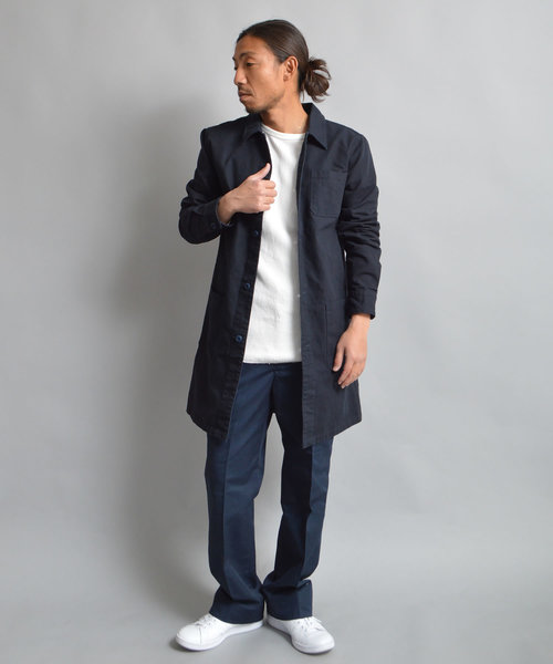 ROOPTOKYO（ループトウキョウ）の「国産 ヘビーオックス ステンカラーコート（ステンカラーコート・メンズ・ネイビー/オリーブ/ブラック/ブラウン・M/L）」の16枚目の写真