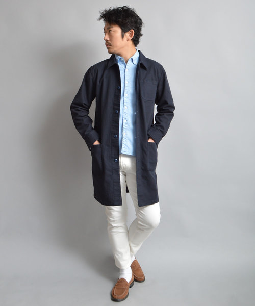 ROOPTOKYO（ループトウキョウ）の「国産 ヘビーオックス ステンカラーコート（ステンカラーコート・メンズ・ネイビー/オリーブ/ブラック/ブラウン・M/L）」の15枚目の写真