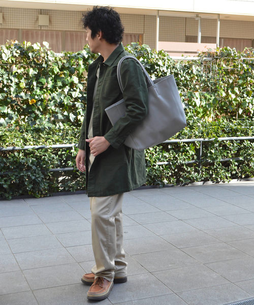 ROOPTOKYO（ループトウキョウ）の「国産 ヘビーオックス ステンカラーコート（ステンカラーコート・メンズ・ネイビー/オリーブ/ブラック/ブラウン・M/L）」の14枚目の写真