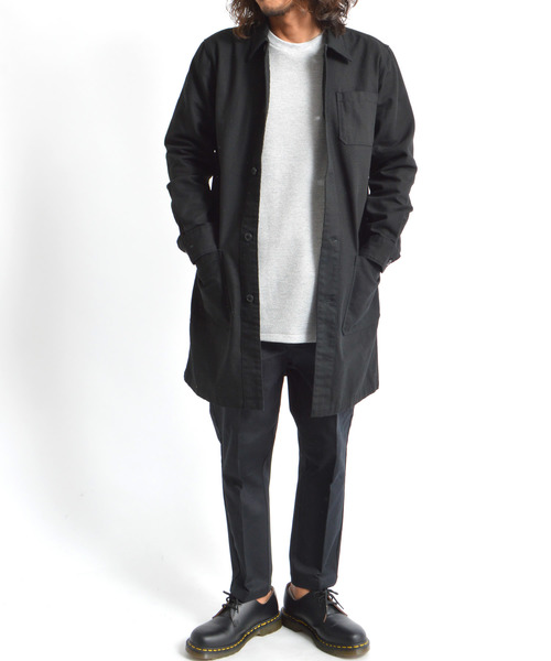 ROOPTOKYO（ループトウキョウ）の「国産 ヘビーオックス ステンカラーコート（ステンカラーコート・メンズ・ネイビー/オリーブ/ブラック/ブラウン・M/L）」の18枚目の写真