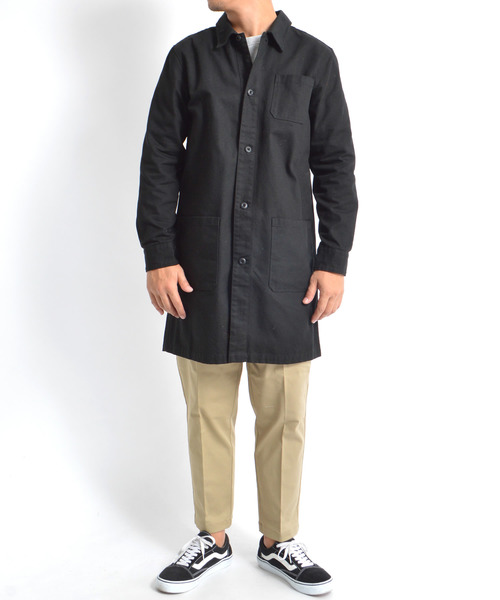 ROOPTOKYO（ループトウキョウ）の「国産 ヘビーオックス ステンカラーコート（ステンカラーコート・メンズ・ネイビー/オリーブ/ブラック/ブラウン・M/L）」の19枚目の写真