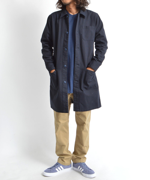 ROOPTOKYO（ループトウキョウ）の「国産 ヘビーオックス ステンカラーコート（ステンカラーコート・メンズ・ネイビー/オリーブ/ブラック/ブラウン・M/L）」の22枚目の写真