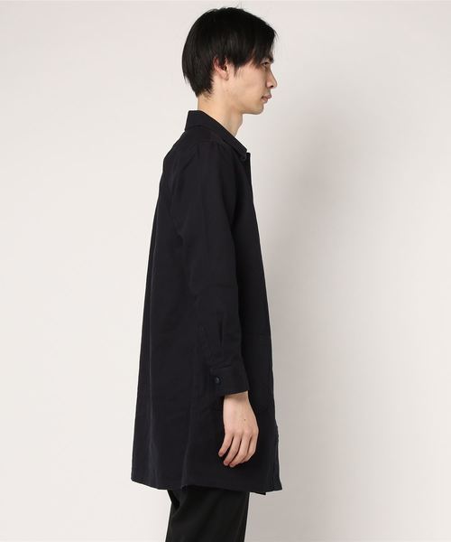 ROOPTOKYO（ループトウキョウ）の「国産 ヘビーオックス ステンカラーコート（ステンカラーコート・メンズ・ネイビー/オリーブ/ブラック/ブラウン・M/L）」の5枚目の写真