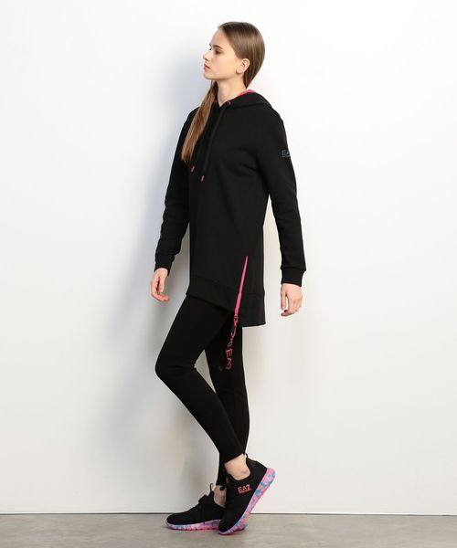 EMPORIO ARMANI EA7（エンポリオアルマーニイーエーセブン）の「【エンポリオ アルマーニ EA7】ビッグシルエットパーカー（パーカー・レディース・ブラック・MEDIUM/SMALL/LARGE/X-SMALL）」の11枚目の写真