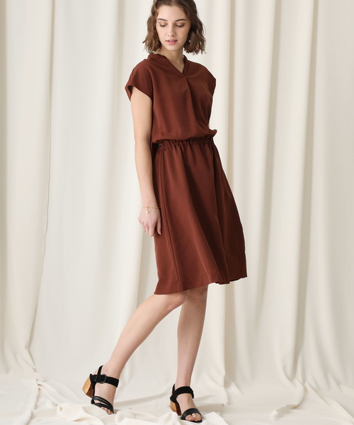 Studious ステュディオス の Studious スキッパーエアリーワンピース ワンピース Wear Studious ステュディオス の Studious スキッパーエアリーワンピース ワンピース Wear