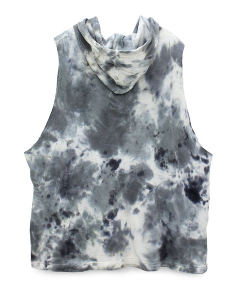 RNA（アールエヌエー）の「M0920 ハンドダイカットオフパーカー（パーカー・レディース・グレー/ブルー/カラフル・MEDIUM）」の6枚目の写真