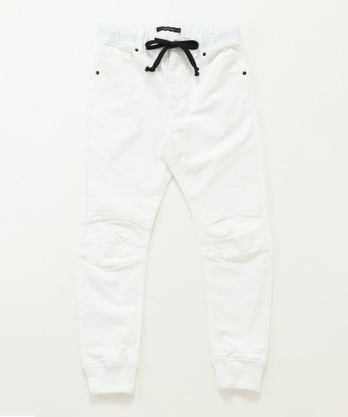 VENCEEXCHANGE(ヴァンスエクスチェンジ)の「カラー裾リブバイカーパンツ(その他パンツ・メンズ・ホワイト/ブラック・S/M/L)」の1枚目の写真