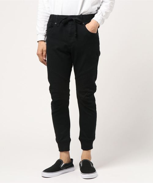 VENCEEXCHANGE(ヴァンスエクスチェンジ)の「カラー裾リブバイカーパンツ(その他パンツ・メンズ・ホワイト/ブラック・S/M/L)」の6枚目の写真