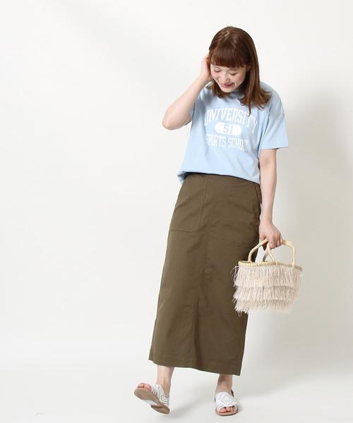 coen（コーエン）の「カレッジプリントTシャツ(ロゴt)（Tシャツ/カットソー・レディース・ホワイト/ネイビー/ケリー/ライトブルー・MEDIUM/LARGE）」の18枚目の写真