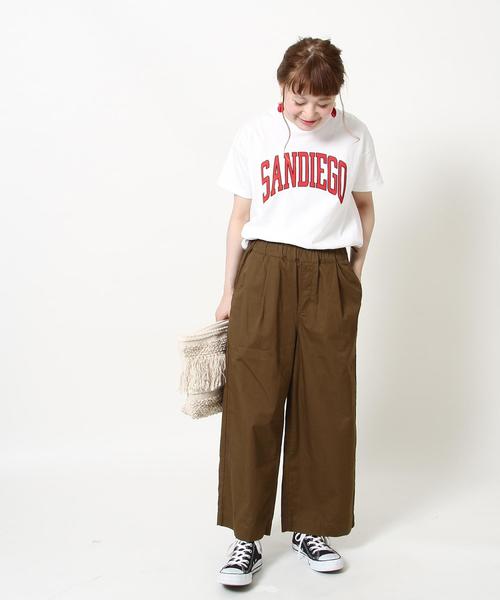 coen（コーエン）の「カレッジプリントTシャツ(ロゴt)（Tシャツ/カットソー・レディース・ホワイト/ネイビー/ケリー/ライトブルー・MEDIUM/LARGE）」の16枚目の写真