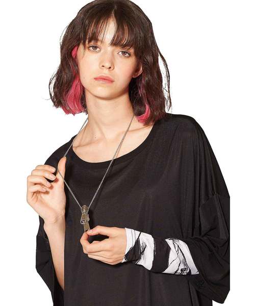 an meets zakka(アンミツザッカ)の「an meets zakka ダブルファスナーネックレス(ネックレス・レディース・シルバー/ゴールド・ONE SIZE)」の3枚目の写真