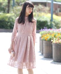 Doula Doula | オーガンジーフレアスリーブAラインワンピース(ドレス)