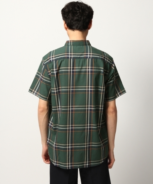 GLOBAL WORK（グローバルワーク）の「TCチェックシャツ半袖/796109（シャツ/ブラウス・メンズ・ダークブラウン/グリーン/ワインレッド/ライトベージュ・SMALL/X-LARGE/LARGE/MEDIUM）」の13枚目の写真