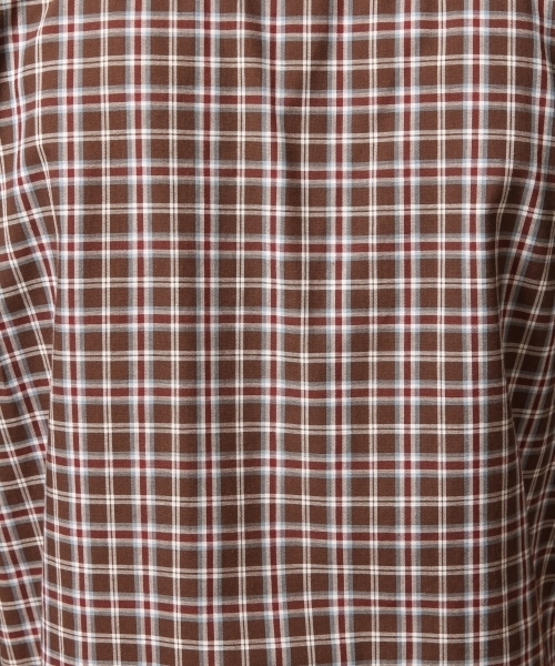 GLOBAL WORK（グローバルワーク）の「TCチェックシャツ半袖/796109（シャツ/ブラウス・メンズ・ダークブラウン/グリーン/ワインレッド/ライトベージュ・SMALL/X-LARGE/LARGE/MEDIUM）」の20枚目の写真