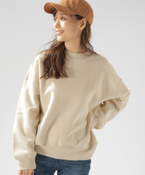 Champion（チャンピオン）の「【Champion（チャンピオン）】REVERSE W-ST（Tシャツ/カットソー・レディース・ブラック/ベージュ/グレー・MEDIUM）」の3枚目の写真