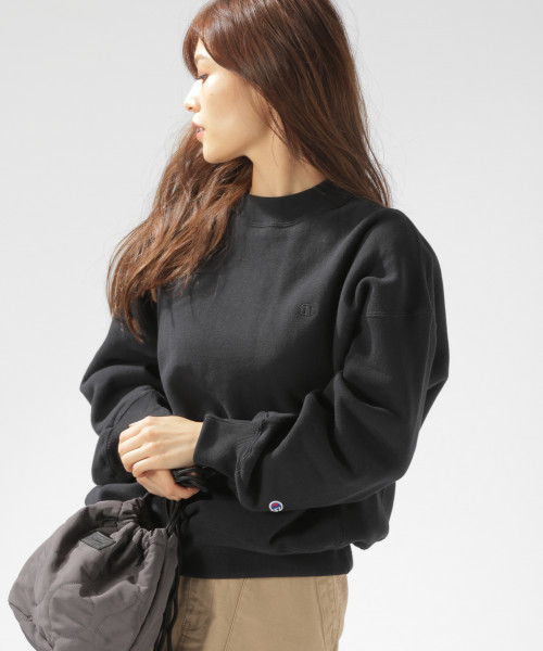 Champion（チャンピオン）の「【Champion（チャンピオン）】REVERSE W-ST（Tシャツ/カットソー・レディース・ブラック/ベージュ/グレー・MEDIUM）」の2枚目の写真