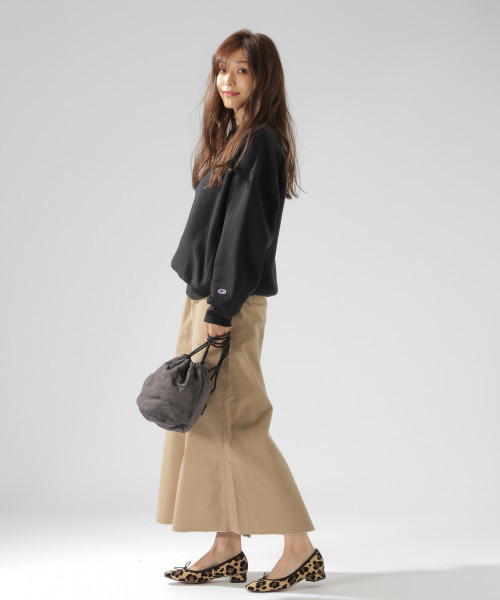 Champion（チャンピオン）の「【Champion（チャンピオン）】REVERSE W-ST（Tシャツ/カットソー・レディース・ブラック/ベージュ/グレー・MEDIUM）」の4枚目の写真