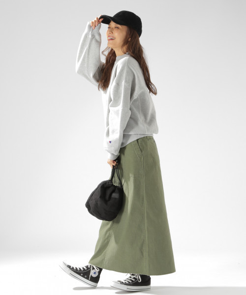 Champion（チャンピオン）の「【Champion（チャンピオン）】REVERSE W-ST（Tシャツ/カットソー・レディース・ブラック/ベージュ/グレー・MEDIUM）」の5枚目の写真