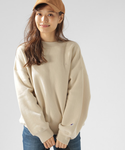 Champion（チャンピオン）の「【Champion（チャンピオン）】REVERSE W-ST（Tシャツ/カットソー・レディース・ブラック/ベージュ/グレー・MEDIUM）」の8枚目の写真