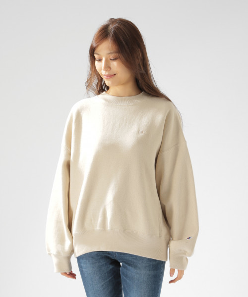 Champion（チャンピオン）の「【Champion（チャンピオン）】REVERSE W-ST（Tシャツ/カットソー・レディース・ブラック/ベージュ/グレー・MEDIUM）」の9枚目の写真