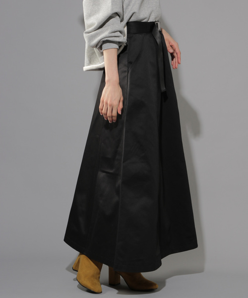 PAGEBOY（ページボーイ）の「アウトポケットマキシフレアスカート（スカート・レディース・ブラック/ベージュ/サックスブルー・MEDIUM/SMALL）」の18枚目の写真