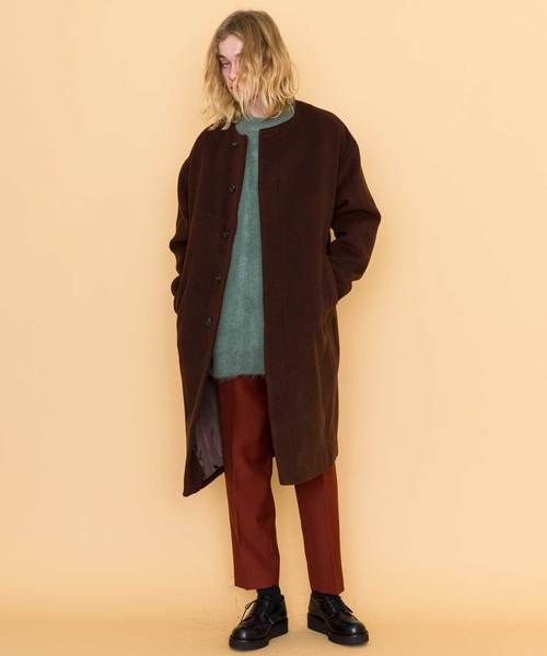 CLANE HOMME ブラック チェスターコート CLANE HOMME チェスターコートオンライン ショップ 安い