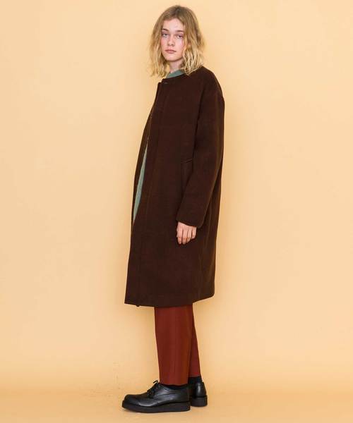 CLANE HOMME ブラック チェスターコート CLANE - カラーダウン チェスターコート ブラック - COLOR DOWN