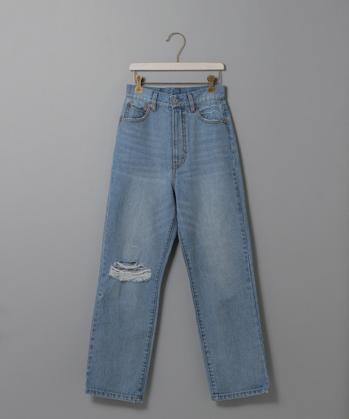 PAGEBOY（ページボーイ）の「刺繍入りジーンズ（デニムパンツ・レディース・ブラック/サックスブルー・MEDIUM/SMALL）」の16枚目の写真