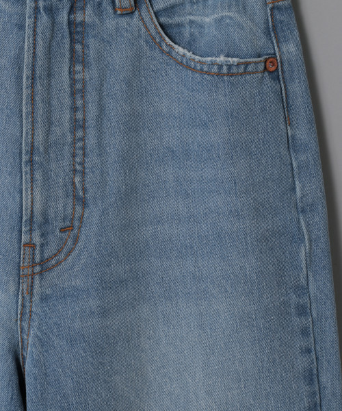 PAGEBOY（ページボーイ）の「刺繍入りジーンズ（デニムパンツ・レディース・ブラック/サックスブルー・MEDIUM/SMALL）」の12枚目の写真