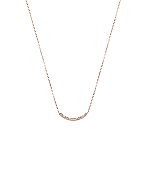 LAH（エルエーエイチ）の「U字ネックレスS（ネックレス・レディース・ピンクゴールド/イエローゴールド・40cm）」の2枚目の写真