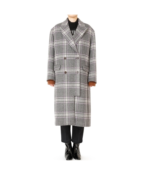 【定価7万】ルシェルブルー　チェスターコート ロングコート LECIELBLUE ロングコート 定価7万】ルシェルブルー チェスターコート