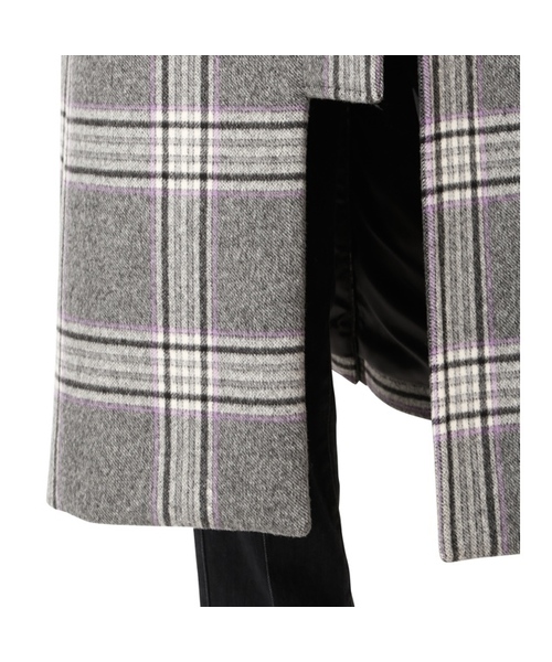 極美品✨️LE CIEL BLUE ロングチェスターコート 参観 面接 38 REDYAZEL（レディアゼル）の「ジップチェスターコート（ステンカラー