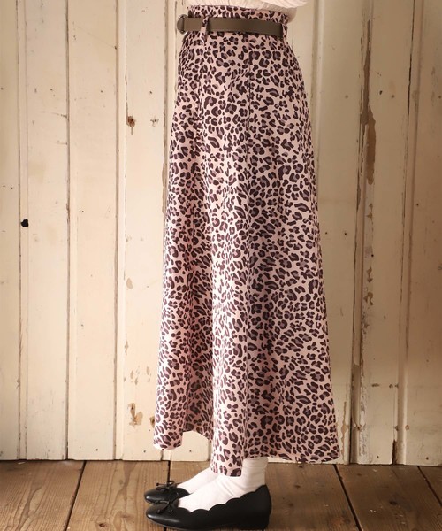 one after another NICE CLAUP（ワンアフターアナザーナイスクラップ）の「ベルト付きアソートロングスカート（スカート・レディース・ブラウン/ピンク/アイボリー/ベージュ系その他/ピンク系その他・FREE）」の6枚目の写真