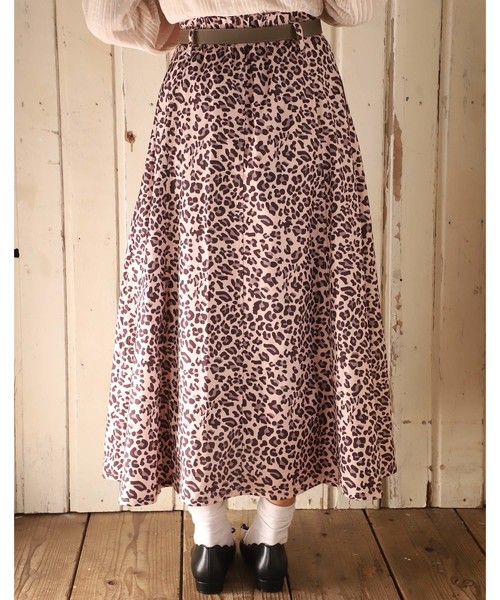 one after another NICE CLAUP（ワンアフターアナザーナイスクラップ）の「ベルト付きアソートロングスカート（スカート・レディース・ブラウン/ピンク/アイボリー/ベージュ系その他/ピンク系その他・FREE）」の7枚目の写真