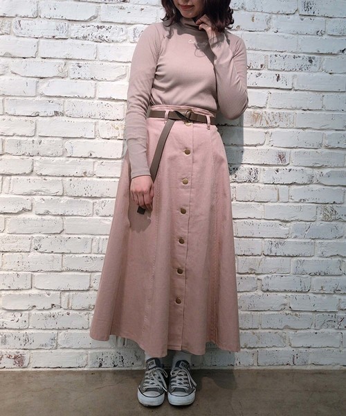 one after another NICE CLAUP（ワンアフターアナザーナイスクラップ）の「ベルト付きアソートロングスカート（スカート・レディース・ブラウン/ピンク/アイボリー/ベージュ系その他/ピンク系その他・FREE）」の15枚目の写真
