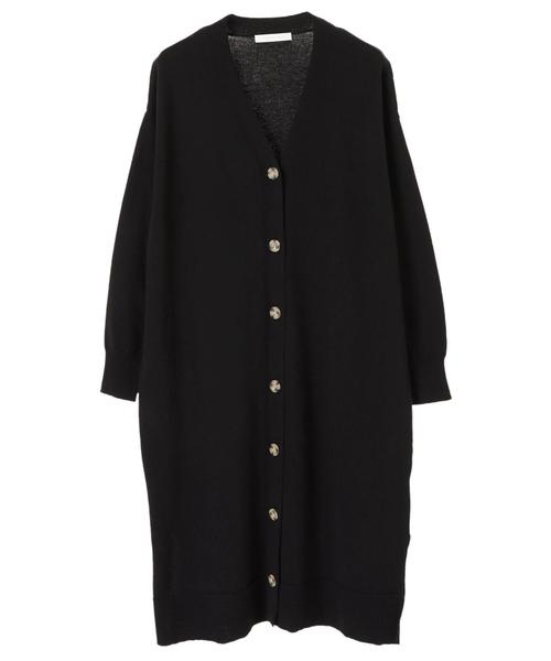 AMERICAN HOLIC(アメリカンホリック)の「ロングカーディガン(カーディガン/ボレロ・レディース・チャコールグレー/ブラック/ベージュ/ネイビー/アイボリー/杢グレー・FREE)」の9枚目の写真