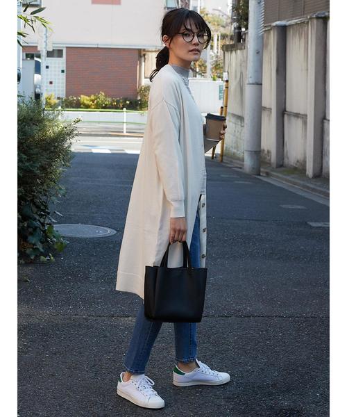 AMERICAN HOLIC(アメリカンホリック)の「ロングカーディガン(カーディガン/ボレロ・レディース・チャコールグレー/ブラック/ベージュ/ネイビー/アイボリー/杢グレー・FREE)」の10枚目の写真