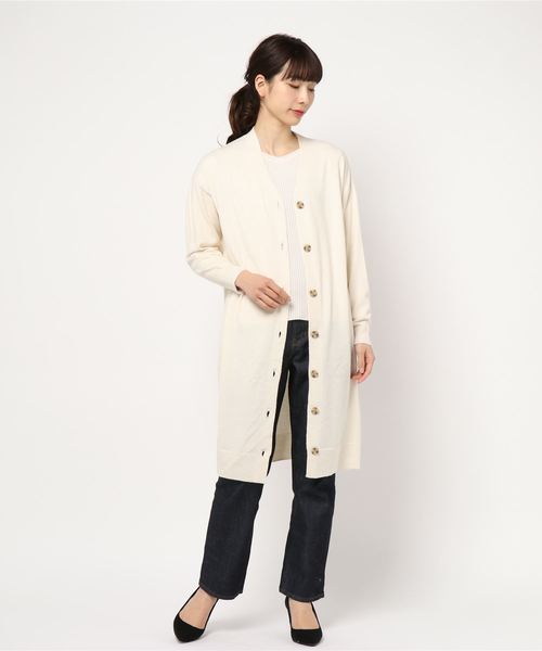 AMERICAN HOLIC(アメリカンホリック)の「ロングカーディガン(カーディガン/ボレロ・レディース・チャコールグレー/ブラック/ベージュ/ネイビー/アイボリー/杢グレー・FREE)」の19枚目の写真