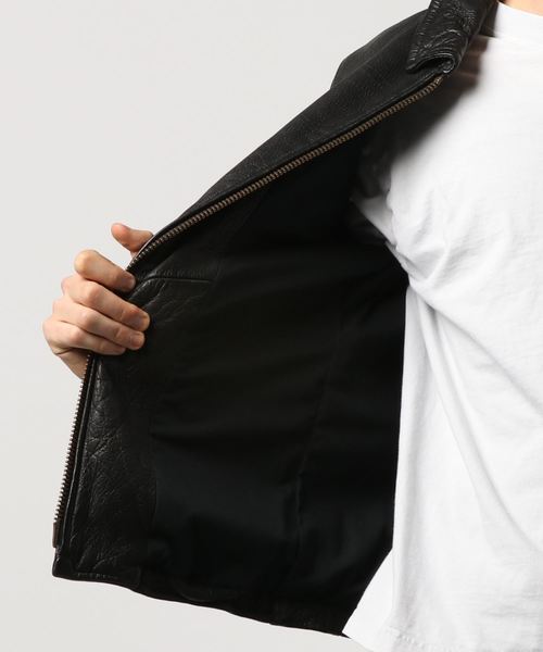 JACKROSE(ジャックローズ)の「ゴートネイキッドトラッカーJKT(ライダースジャケット・メンズ・ブラック・S)」の2枚目の写真