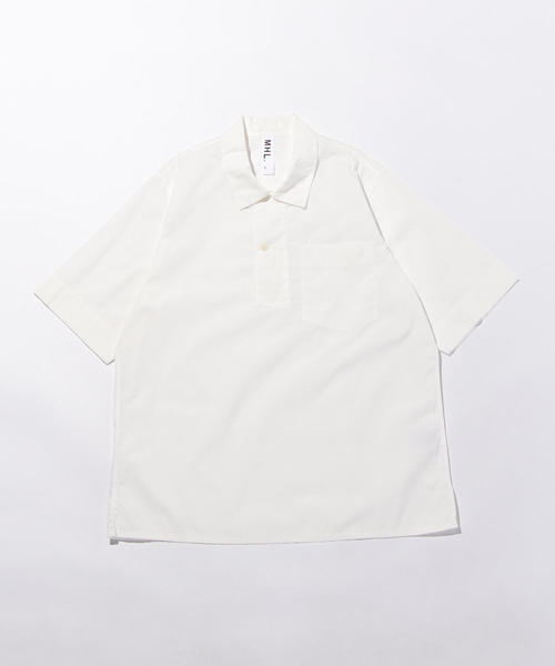 MHL.(エムエイチエル)の「【別注】 <MHL.> T-GDN P/OV SSL/シャツ(シャツ/ブラウス・メンズ・ホワイト/オリーブ/ブラック・LARGE/MEDIUM/X-LARGE)」の2枚目の写真