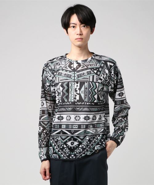 go slow caravan(ゴースローキャラバン)の「インセクトシールドメッシュ総柄ロンTEE(Tシャツ/カットソー・メンズ・その他1/カラフル・MEDIUM/LARGE)」の13枚目の写真