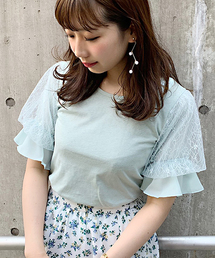 apres jour | 袖レーストップス【ZOZOTOWN限定アイテム】(Tシャツ/カットソー)