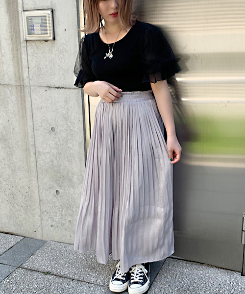 apres jour（アプレジュール）の「袖レーストップス【ZOZOTOWN限定アイテム】（Tシャツ/カットソー・レディース・ブラック/オフホワイト/サックスブルー/ライトグリーン・フリー）」の22枚目の写真