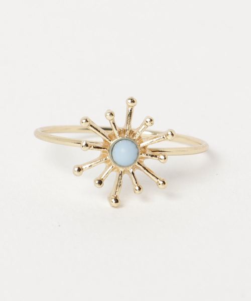 カヤ(カヤ)の「【カヤ】雪の結晶風リング(リング・レディース・ブラック/ブルー/オレンジ/パープル/レッド/ホワイト・FREE)」の5枚目の写真