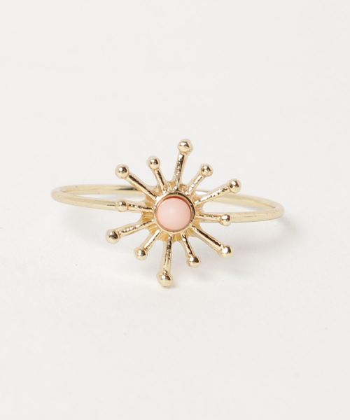 カヤ(カヤ)の「【カヤ】雪の結晶風リング(リング・レディース・ブラック/ブルー/オレンジ/パープル/レッド/ホワイト・FREE)」の6枚目の写真