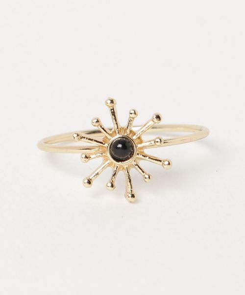 カヤ(カヤ)の「【カヤ】雪の結晶風リング(リング・レディース・ブラック/ブルー/オレンジ/パープル/レッド/ホワイト・FREE)」の3枚目の写真