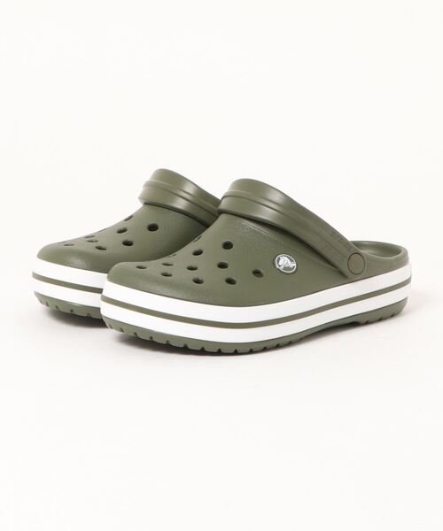 crocs（クロックス）の「クロックス クロックバンド クロッグ サンダル / crocs Crocband clog sandal（サンダル・レディース・ホワイト/ブラック/ネイビー/ブラウン/グレー/ピンク/ブルー/バーガンディー/ピンク系その他/コバルトブルー/ベージュ系その他/チャコールグレー/ライトグレー/アーミー/ホワイト×ブラック/パープル系その他/ブルー系その他2/グリーン/グリーン系その他/オレンジ/グレー系その他/ホワイト×ライトピンク/イエロー系その他/ピンク系その他2/グレー系その他2/レッド・22cm/23cm/24cm/25cm/26cm/27cm/28cm/29cm/30cm/31cm）」の13枚目の写真