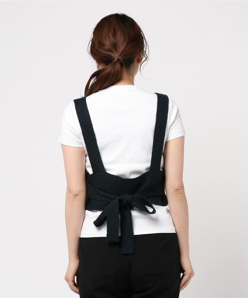 LOWRYS FARM（ローリーズファーム）の「スラブビスチェ　840122（ニット/セーター・レディース・ブラック/アイボリー/キャメル・FREE）」の12枚目の写真