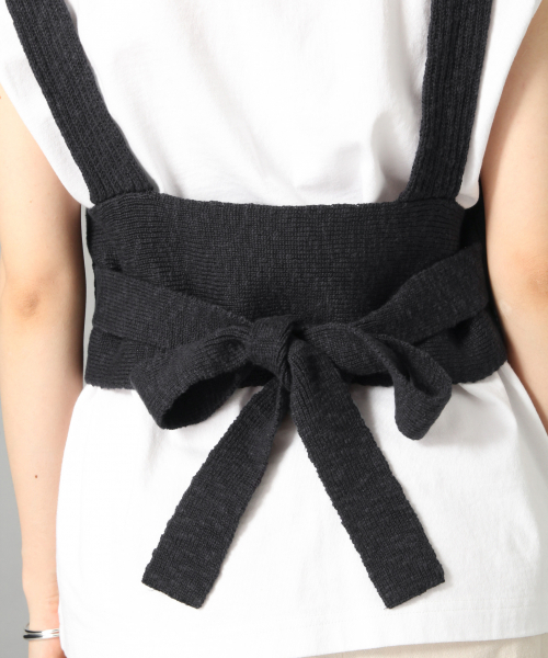 LOWRYS FARM（ローリーズファーム）の「スラブビスチェ　840122（ニット/セーター・レディース・ブラック/アイボリー/キャメル・FREE）」の18枚目の写真